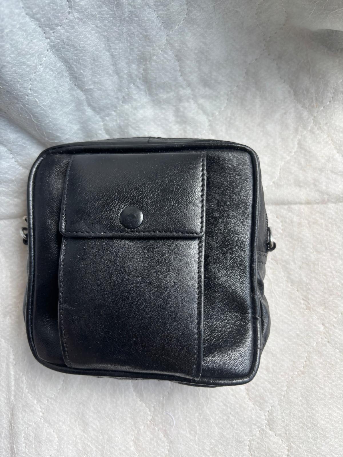 Indian Fashion Black Genuine Leather Solid Sling Bag Unisex