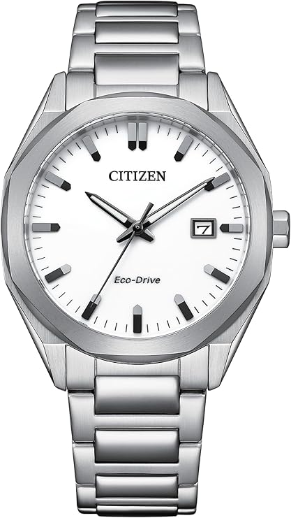 Citizen Men's Eco-Drive Watch 151081007 – 38mm Silver-Gold 2-Tone Stainless Steel with White Dial