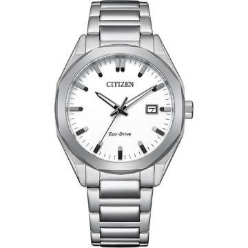 Citizen Men's Eco-Drive Watch 151081007 – 38mm Silver-Gold 2-Tone Stainless Steel with White Dial