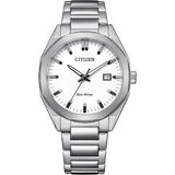 Citizen Men's Eco-Drive Watch 151081007 – 38mm Silver-Gold 2-Tone Stainless Steel with White Dial