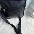 Indian Fashion Black Genuine Leather Solid Sling Bag Unisex