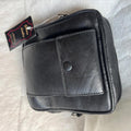 Indian Fashion Black Genuine Leather Solid Sling Bag Unisex